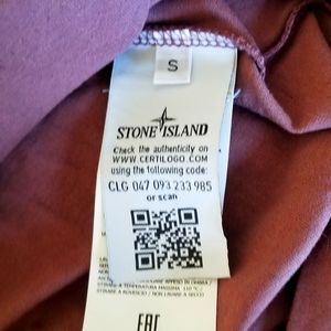 Stone island reflective logo shirt